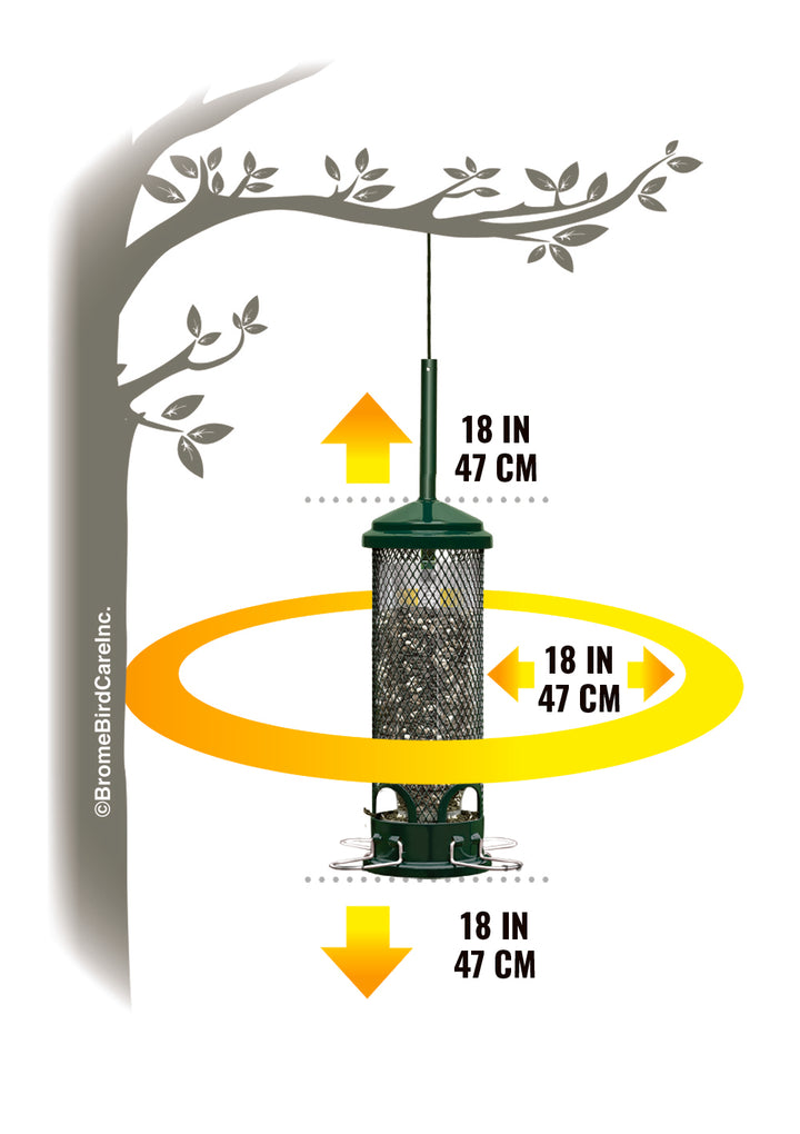 Brome Squirrel Buster Mini Squirrel-proof Bird Feeder - Birds Choice