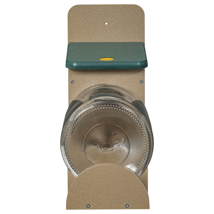 Squirrel Jar Feeder in Taupe and Green Recycled Plastic - Birds Choice