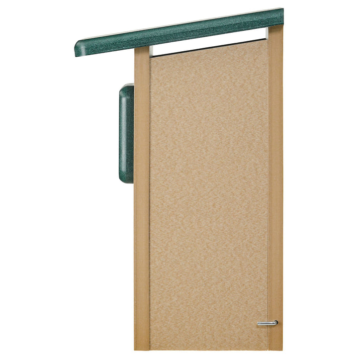 Western Bluebird House in Taupe and Green Recycled Plastic 1.5625" Entrance Hole - Birds Choice