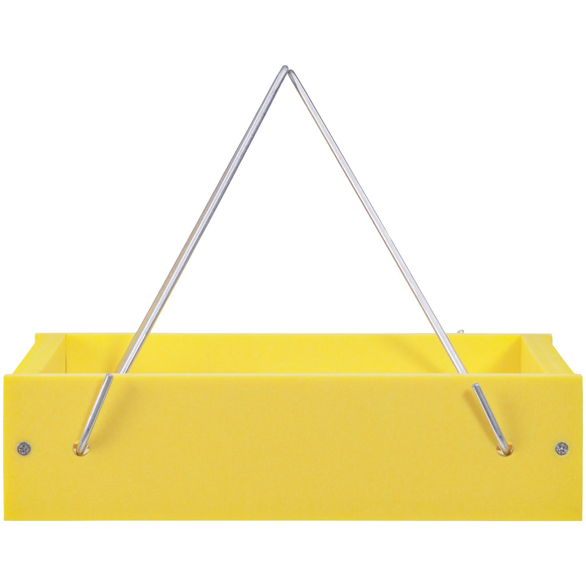 Small Hanging Tray Bird Feeder in Yellow Recycled Plastic - Birds Choice