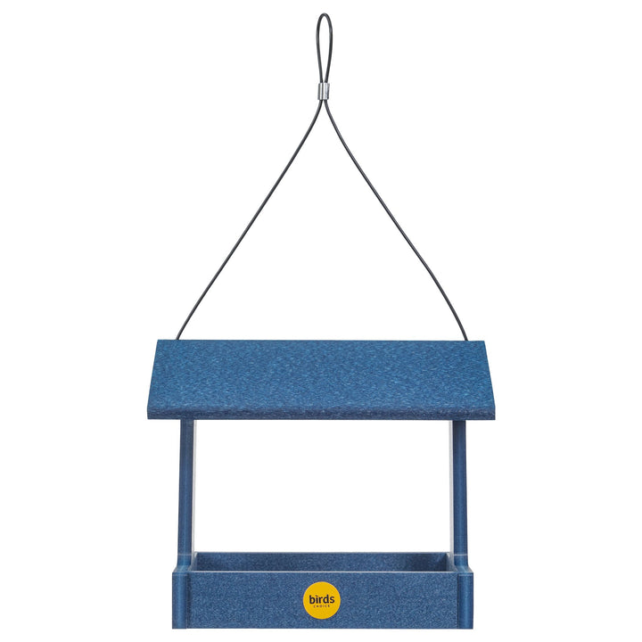 Recycled Plastic Fly-Thru Feeder in Blue - Birds Choice