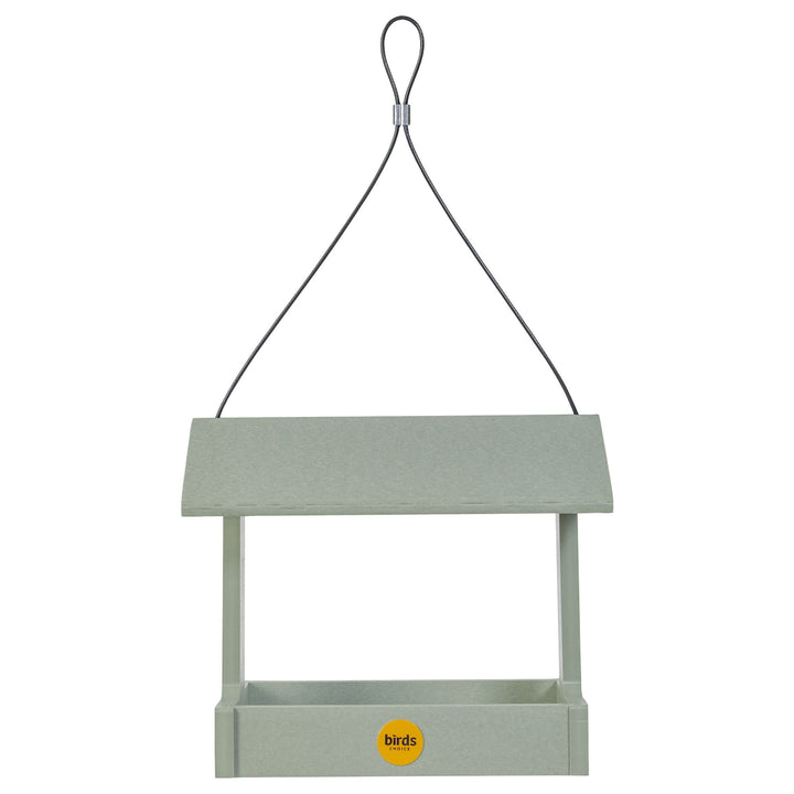 Recycled Plastic Fly-Thru Feeder in Sage Green - Birds Choice
