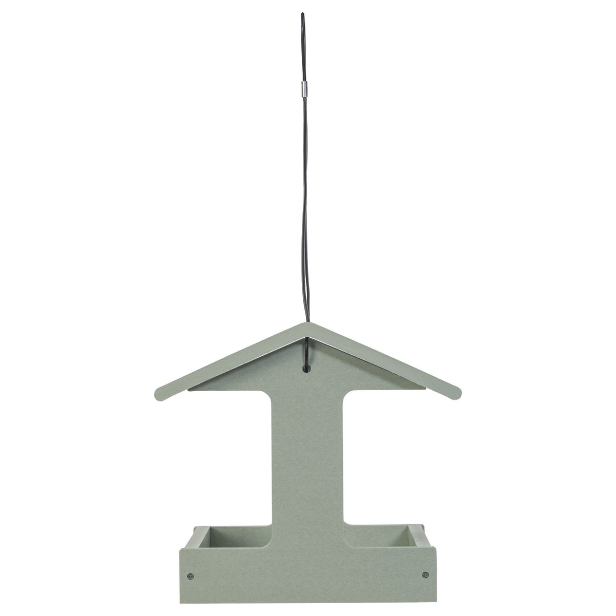 Recycled Plastic Fly-Thru Feeder in Sage Green - Birds Choice
