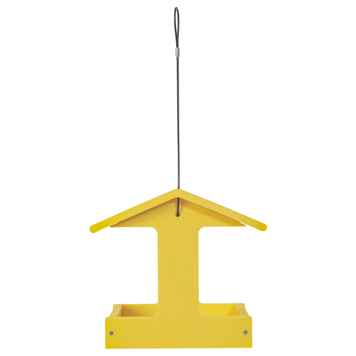 Recycled Plastic Fly-Thru Feeder in Yellow - Birds Choice
