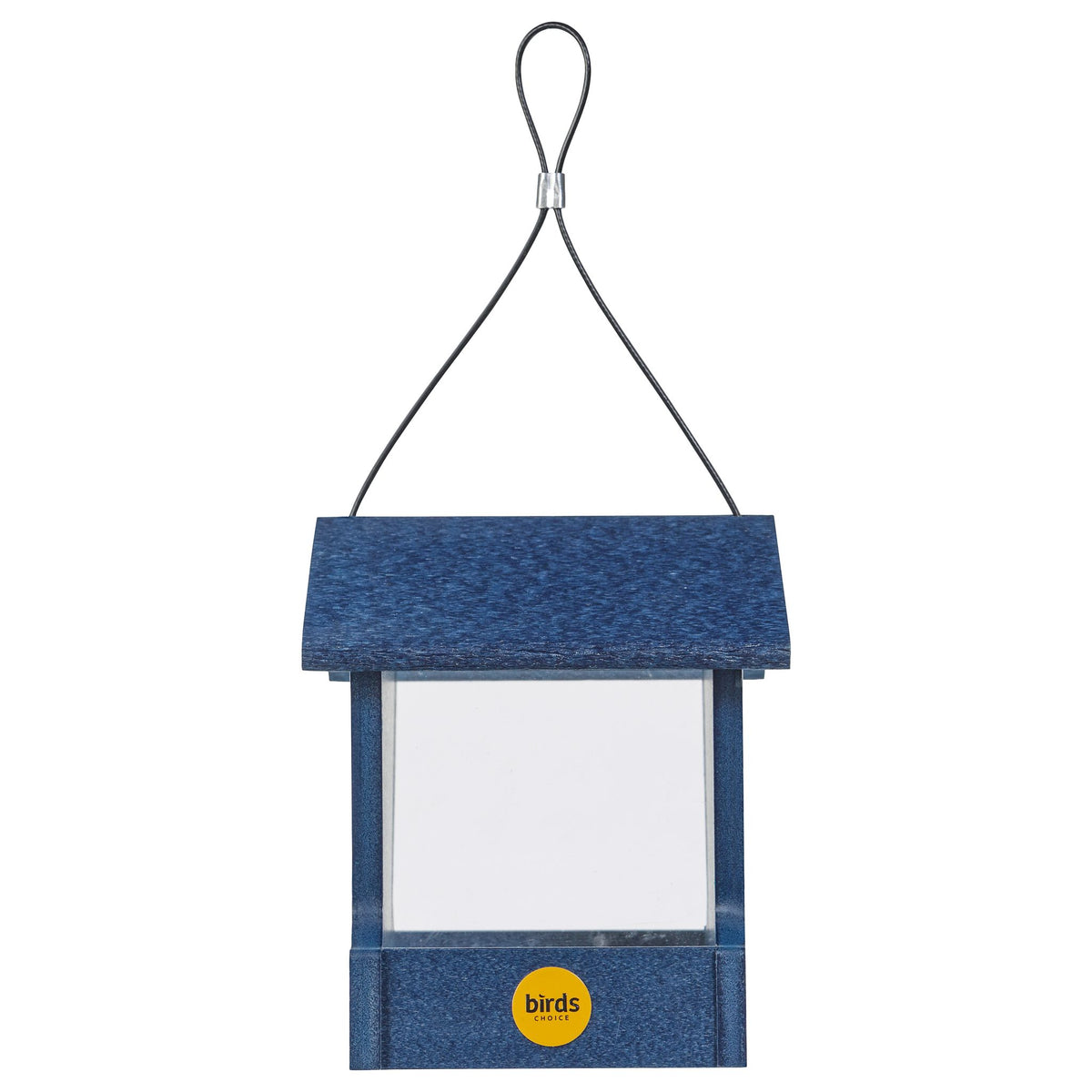 Small Hopper Feeder in Blue Recycled Plastic - Birds Choice