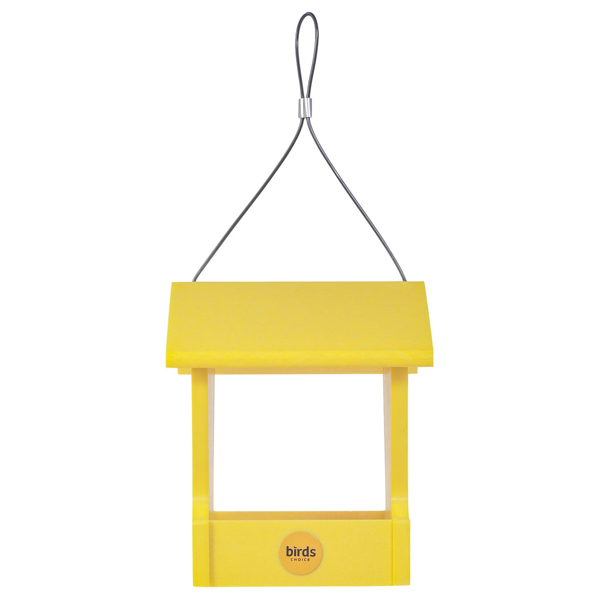 Small Hopper Feeder in Yellow Recycled Plastic - Birds Choice