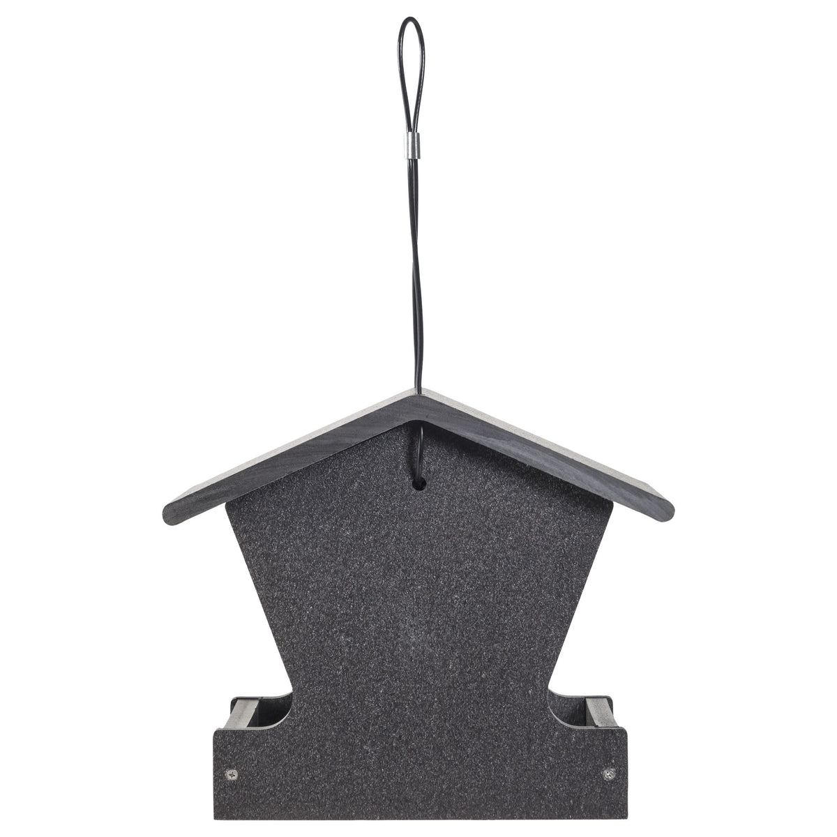 Small Hopper Feeder in Black Recycled Plastic - Birds Choice