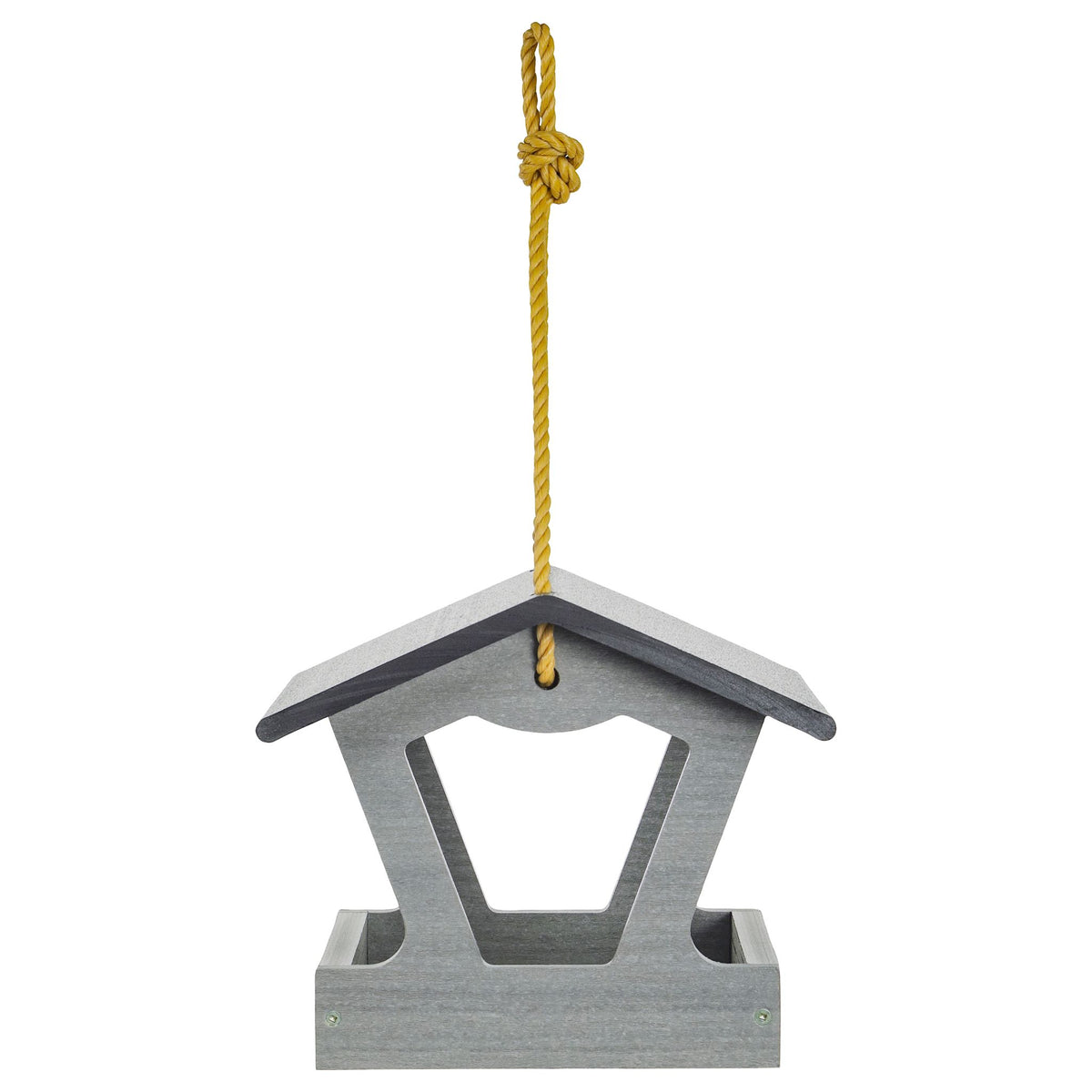 Modern Farmhouse Fly-Thru Feeder in Driftwood - Birds Choice