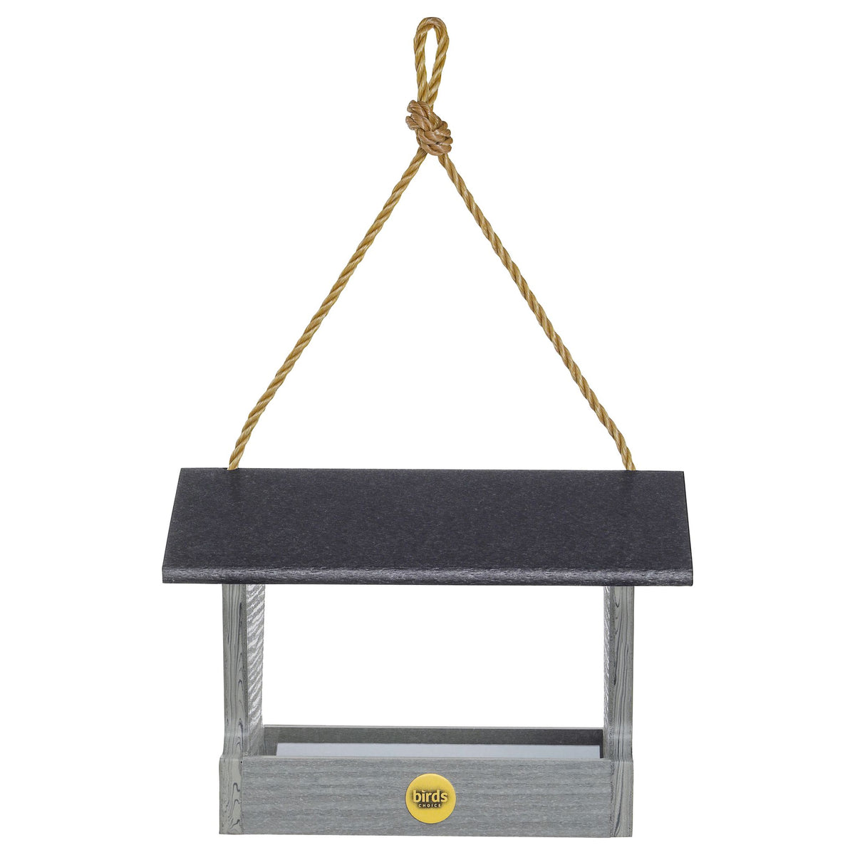 Modern Farmhouse Medium Hopper Feeder in Driftwood - Birds Choice