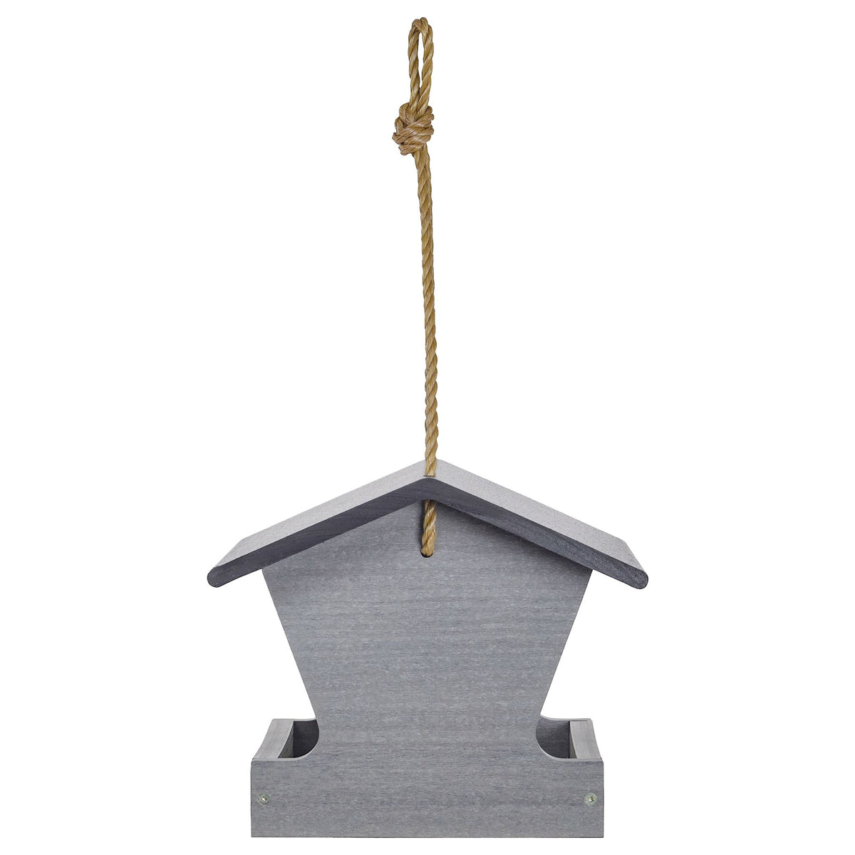 Modern Farmhouse Medium Hopper Feeder in Driftwood - Birds Choice