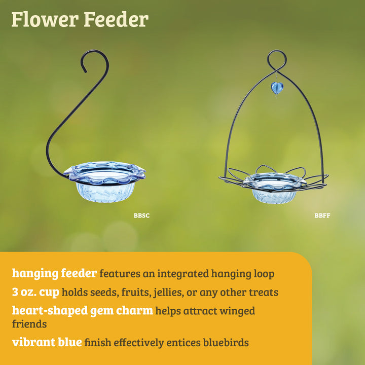 Bluebird Feeder Single Cup for Mealworms and Dried Fruit - Birds Choice