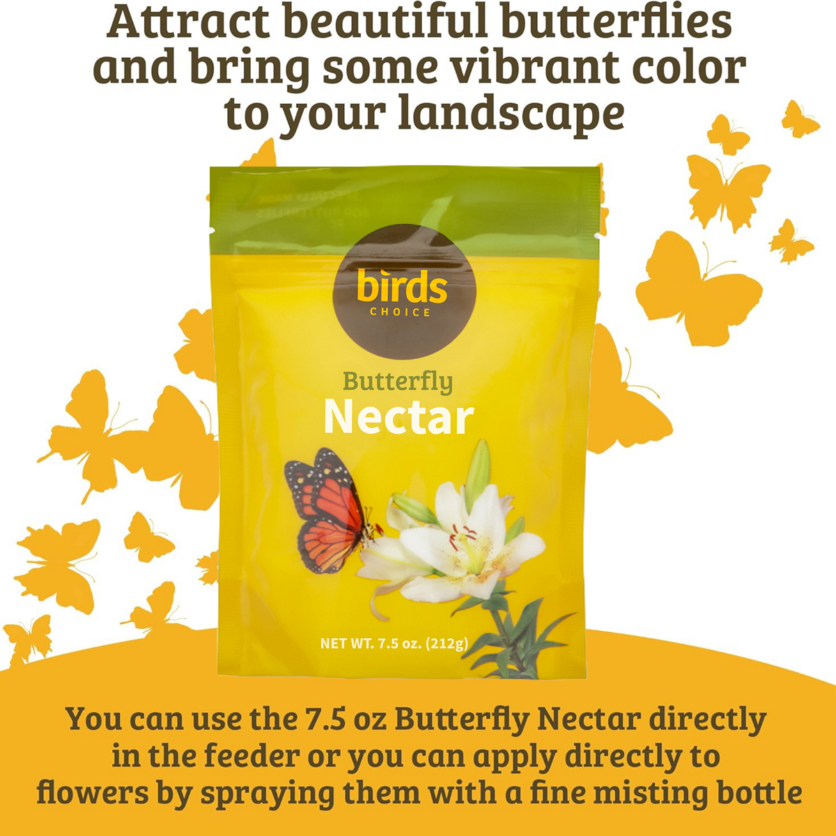 Butterfly Nectar 7.5 oz. Resealable Pouch - Birds Choice
