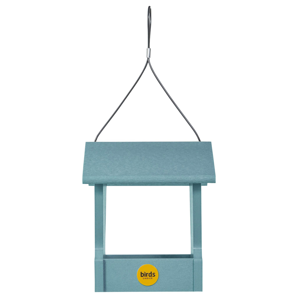 Small Hopper Bird Feeder in Blue Recycled Plastic - Birds Choice