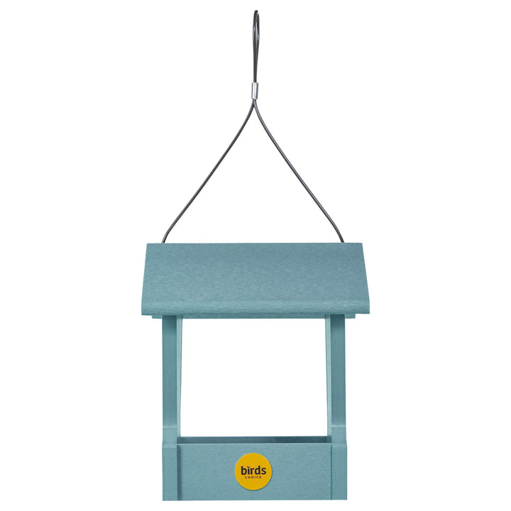 Small Hopper Bird Feeder in Blue Recycled Plastic - Birds Choice