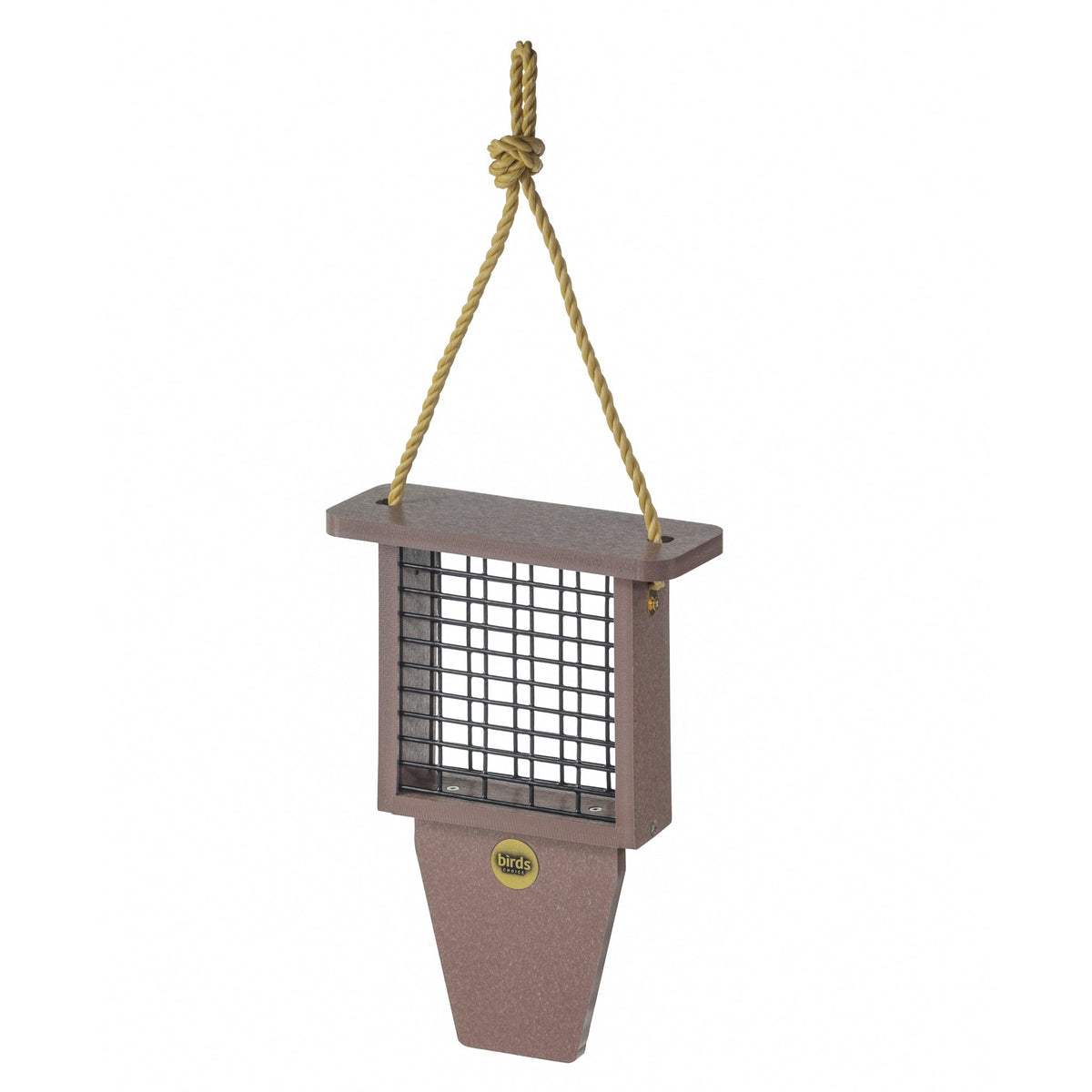 Suet Feeder with Tail Prop in Cinnamon - Birds Choice