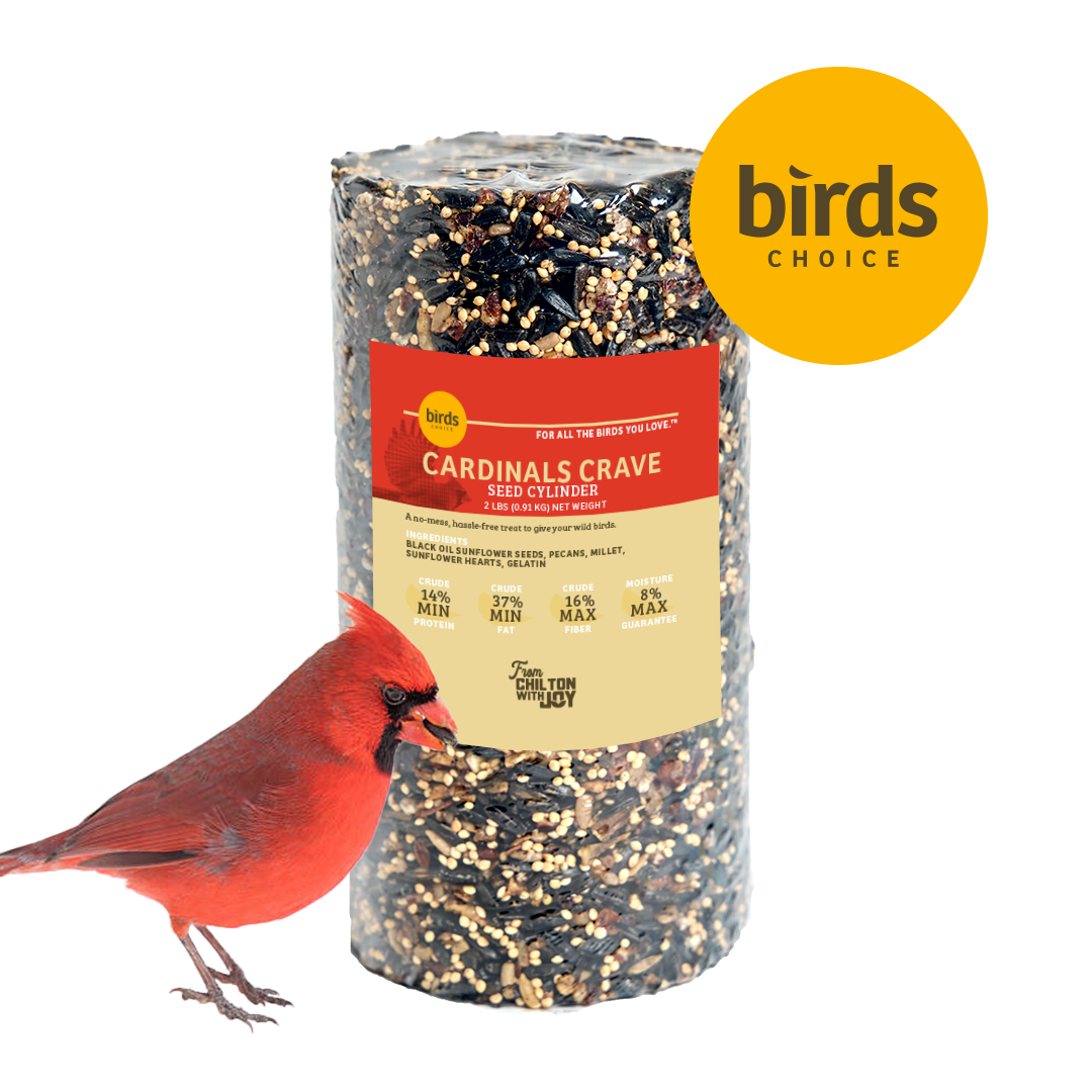 Cardinals Crave Seed Cylinder - Small - Birds Choice