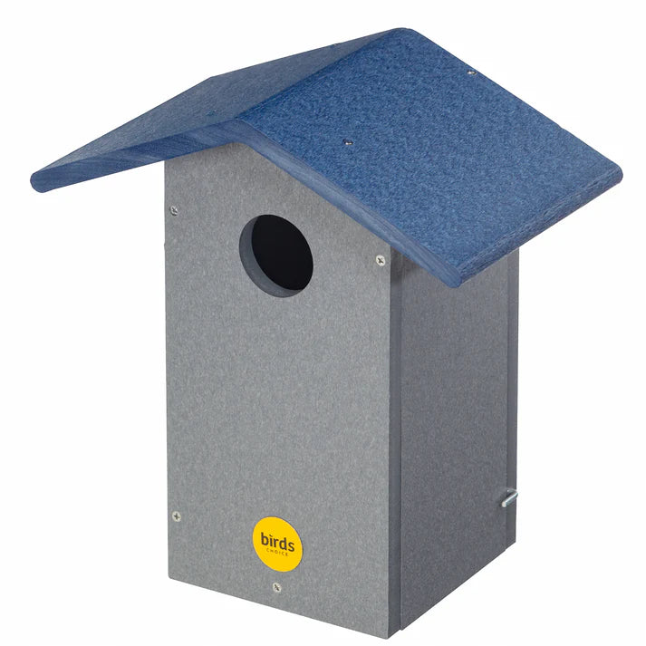 Bluebird House in Gray and Blue Recycled Plastic - Birds Choice