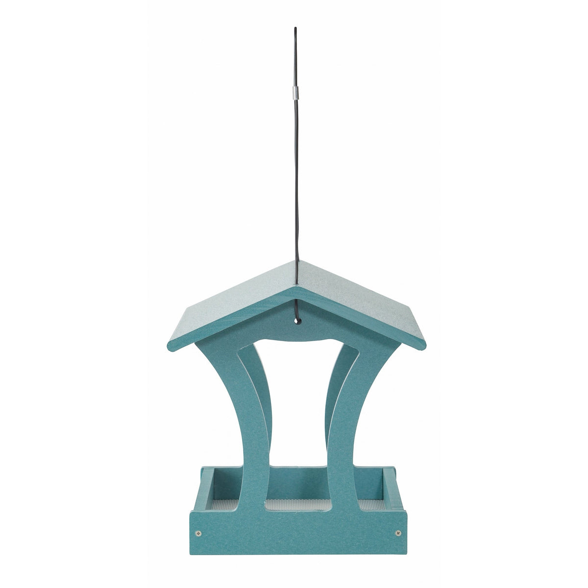 Fly-Thru Bird Feeder in Blue Recycled Plastic - Birds Choice