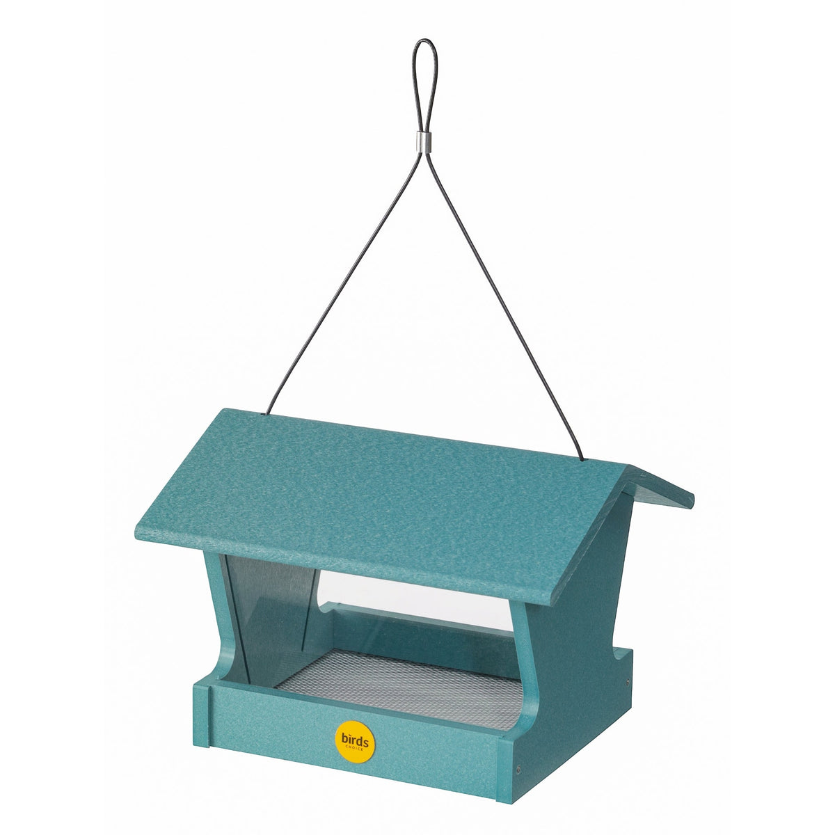 Medium Hopper Bird Feeder in Blue Recycled Plastic - Birds Choice