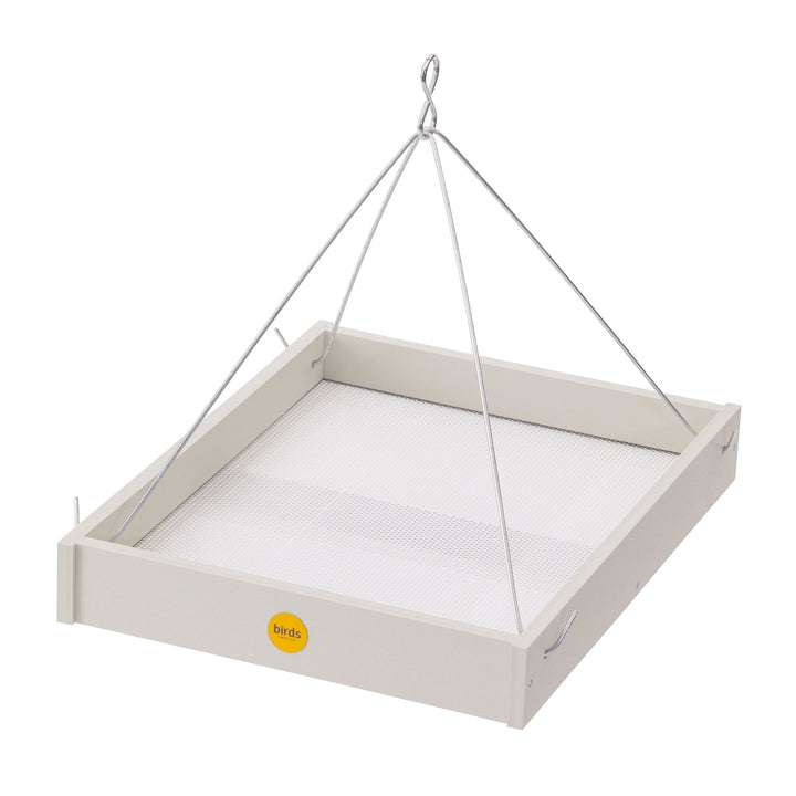 Large Hanging Platform Bird Feeder in Sea Salt Recycled Plastic - Birds Choice