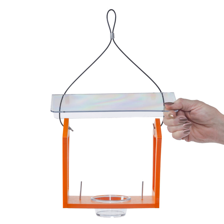 Oriole Bird Feeder in Orange Recycled Plastic - Birds Choice