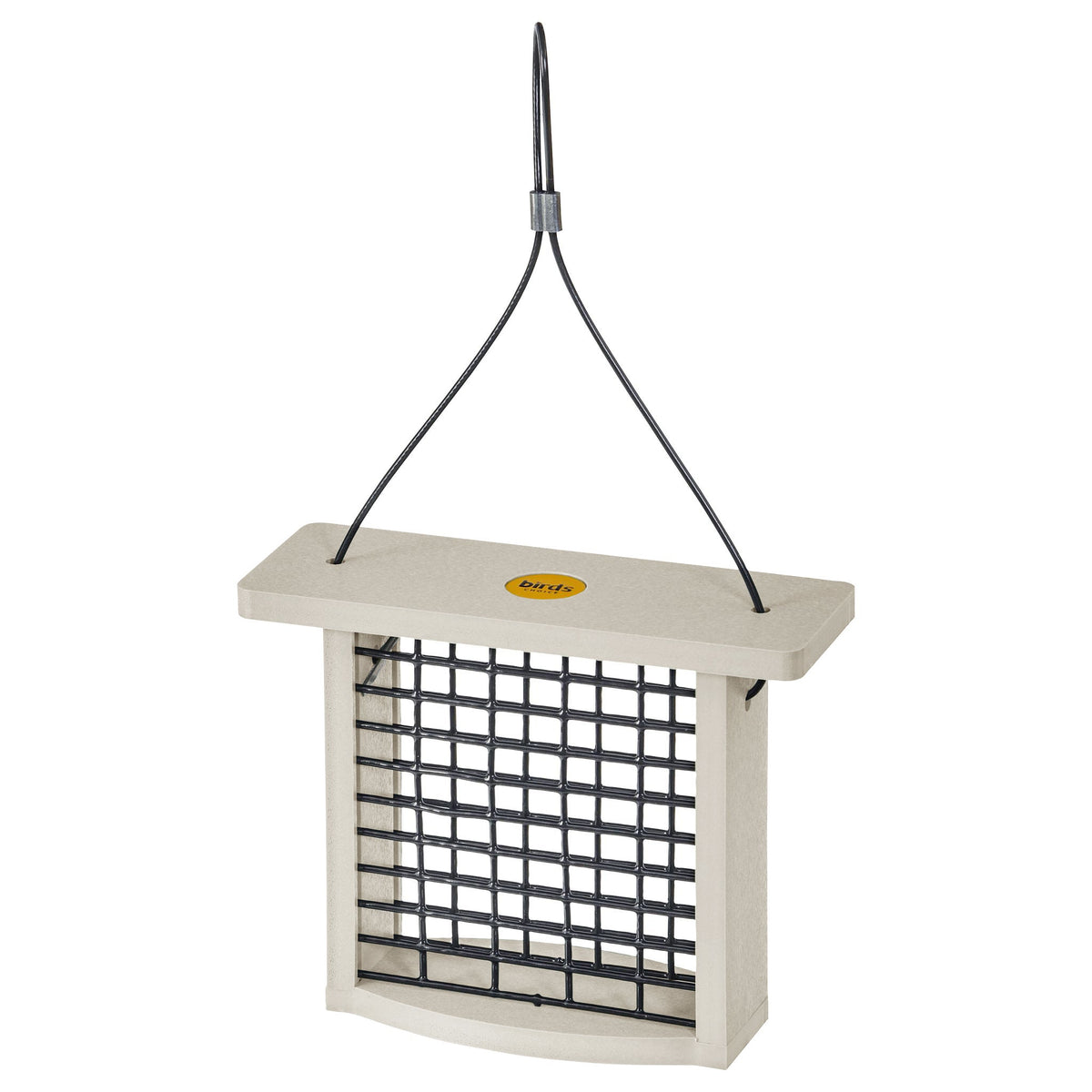 Suet Feeder for Single Cake in Sea Salt Recycled Plastic - Birds Choice