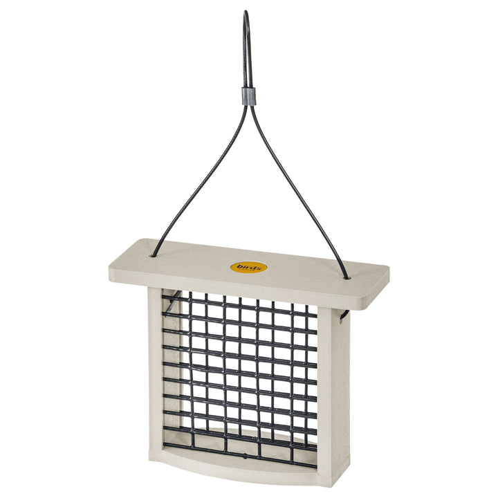 Suet Feeder for Single Cake in Sea Salt Recycled Plastic - Birds Choice