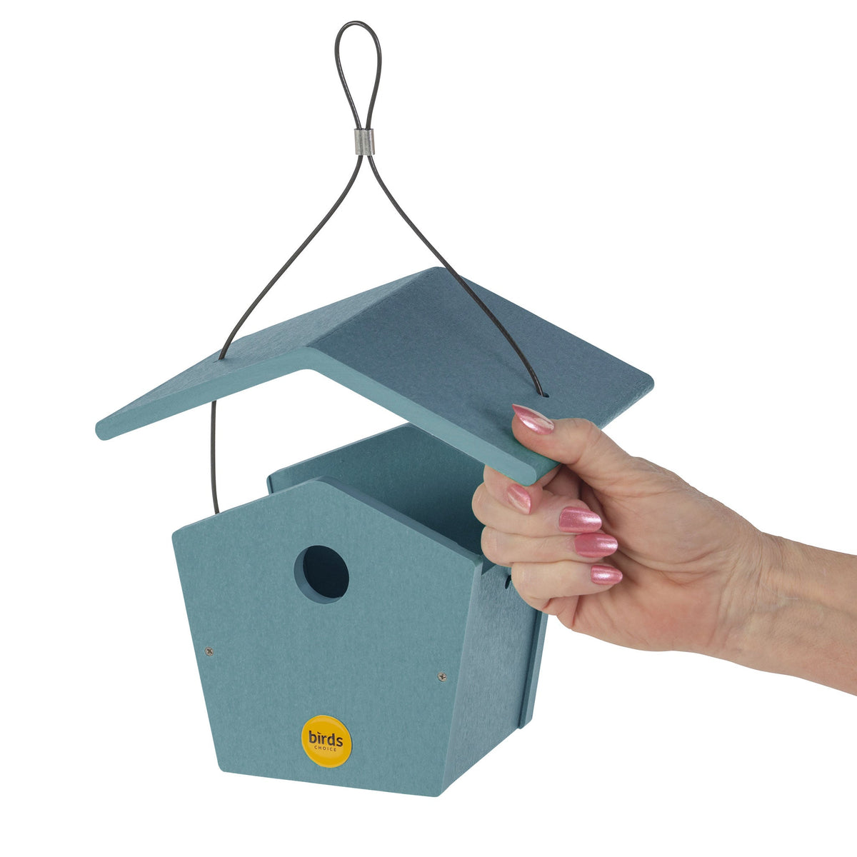 Wren House in Blue Recycled Plastic - Birds Choice