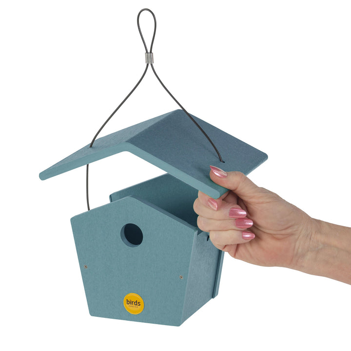 Wren House in Blue Recycled Plastic - Birds Choice
