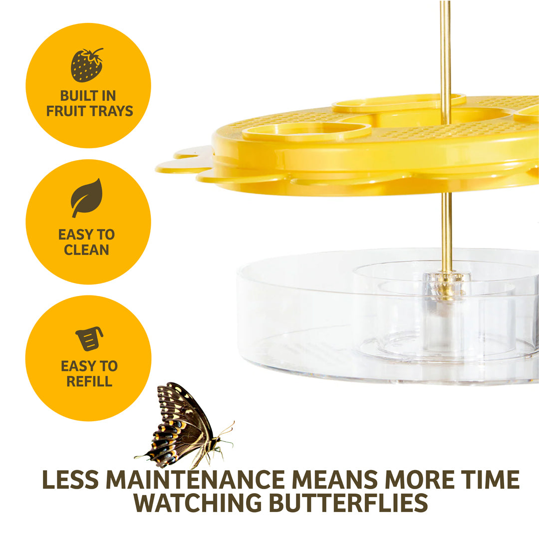 Flutterby Butterfly Feeder &amp; Nectar Bundle - Birds Choice