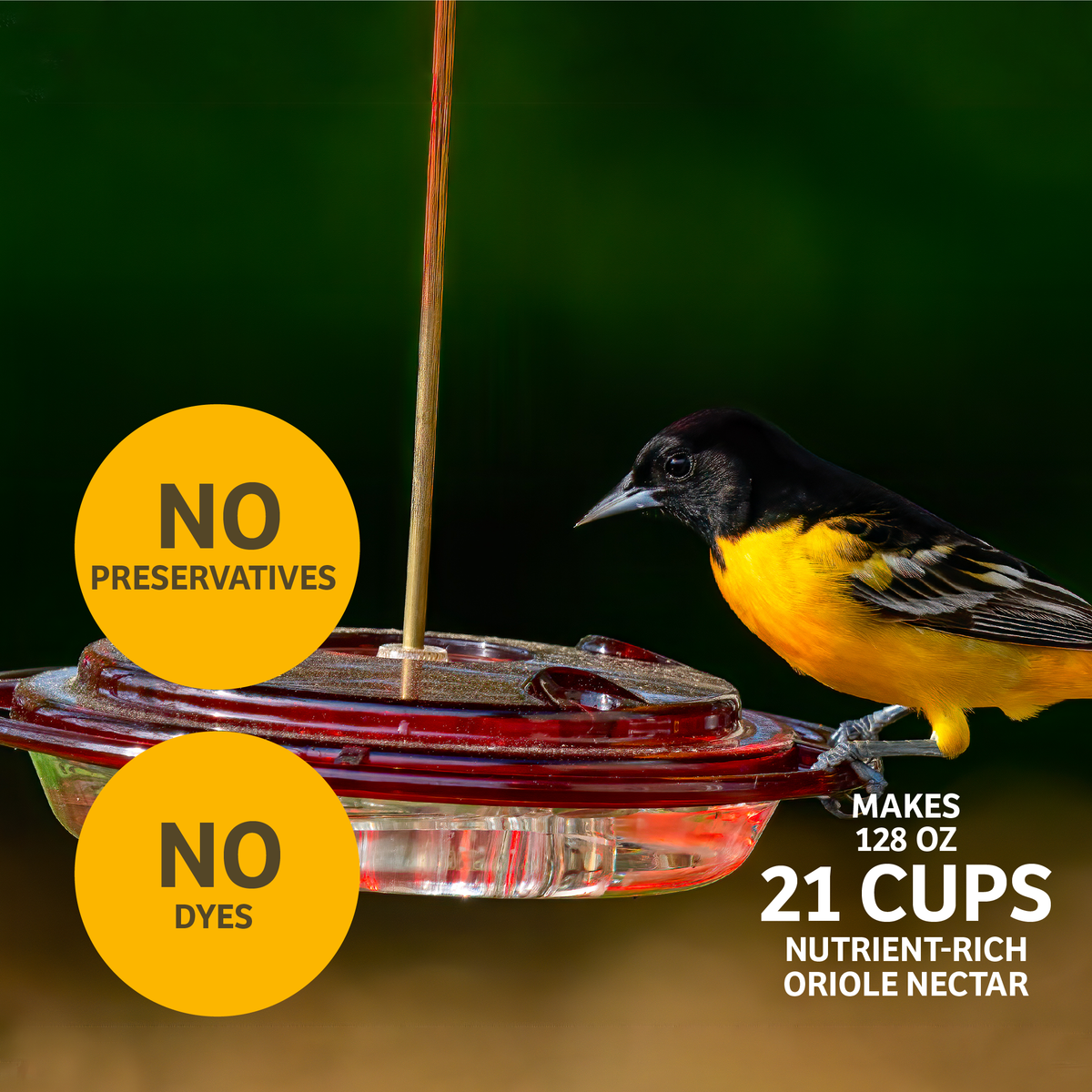 Hummingbird and Oriole Nectar 24 oz. Resealable Pouch - Birds Choice