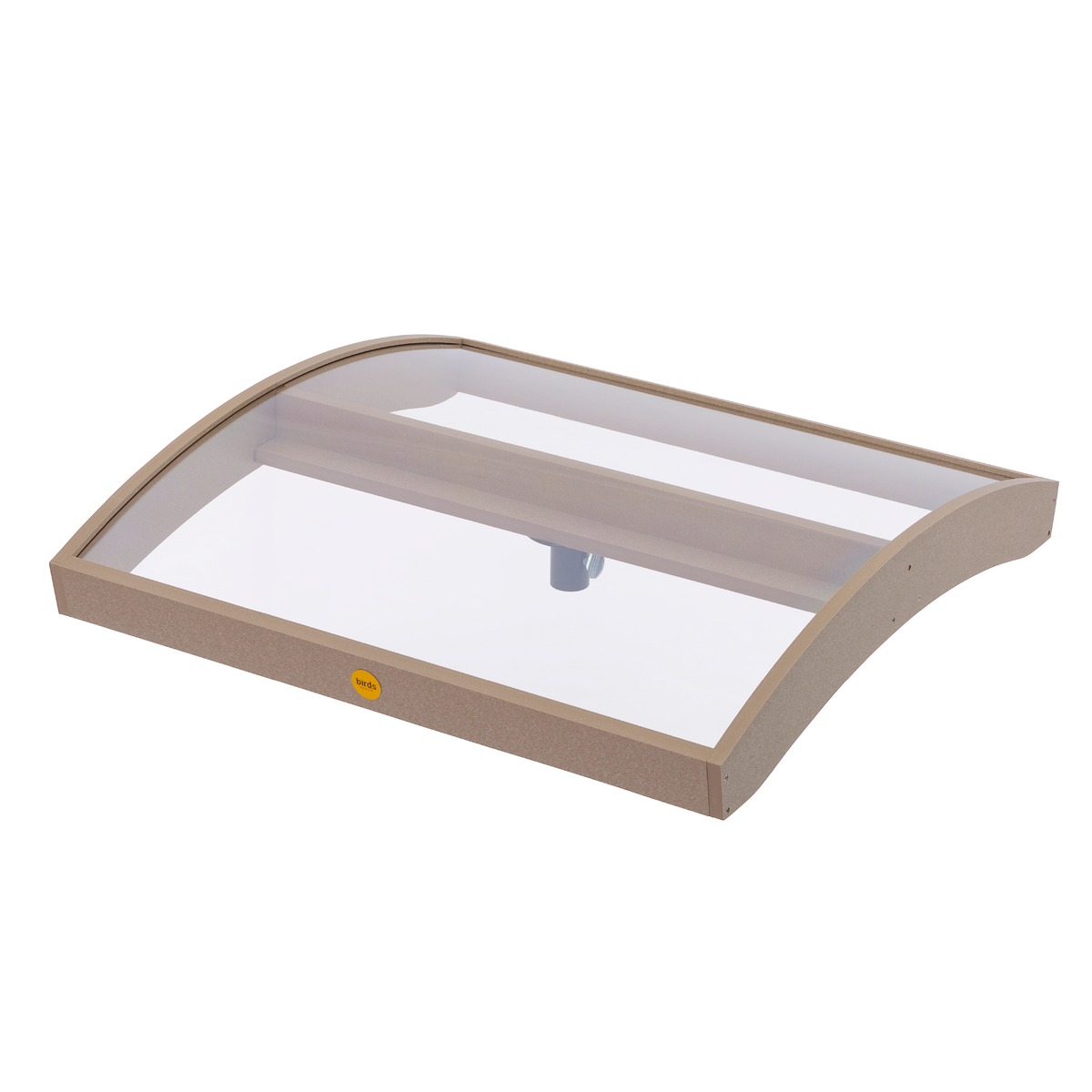 Pole Topper for Platform Bird Feeder to Protect from Weather in Taupe Recycled Plastic - Birds Choice