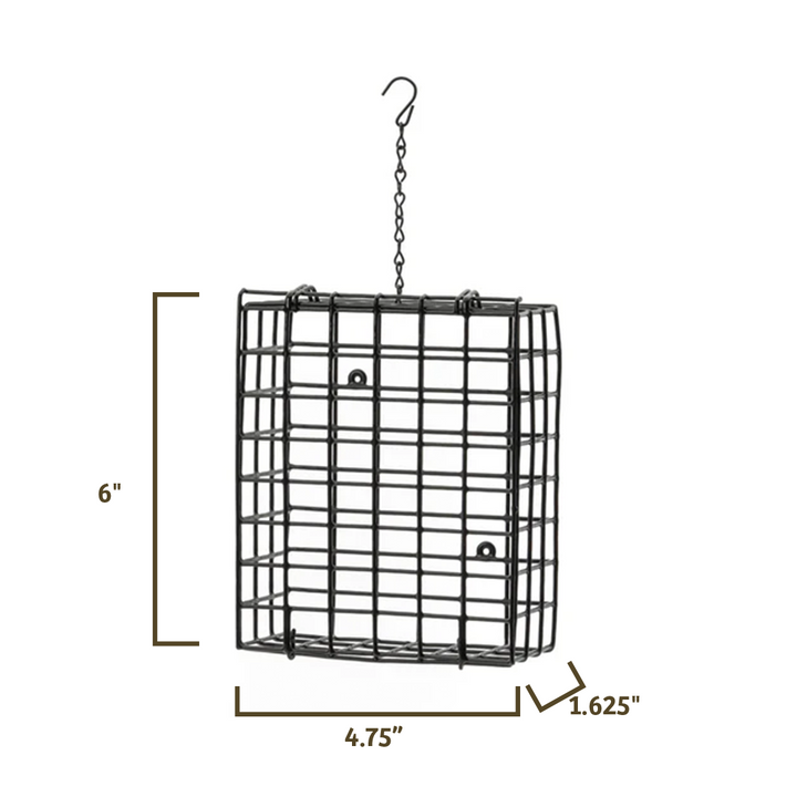 Suet Cage with Mounting Screws and Chain - Birds Choice