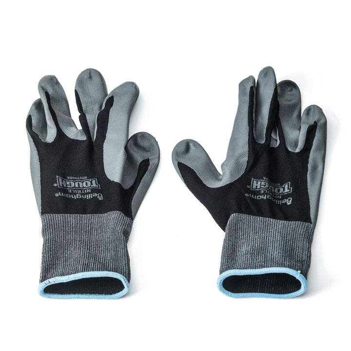 Nitrile Tough Gardening Gloves Black Size Medium - Birds Choice